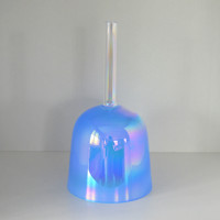 Bol chantant en cristal de quartz portable HF Cosmic Light Chakra Color pour la guérison sonore et la thérapie 440hz 432hz avec poignée