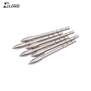 Pointes de flèche en acier inoxydable personnalisées ID4.2mm Pointes de flèche Bullet Tips 100-120gr Tir à l'arc Cible Pointe de flèche détachable - Product Image 3