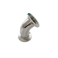 Raccords sous vide Coude en acier inoxydable Coude KF Bride de ISO-KF Coude à 45 degrés