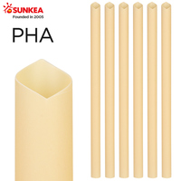 PHA Paille en fibre de canne à sucre pailles dégradables domestiques pailles compostables à base de plantes