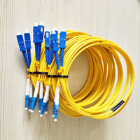 Kabel Serat Optik Single-Mode Simplex Jumper 2.0mm Oranye Konektor SC-LC dengan Jaket LSZH dan Material G652D