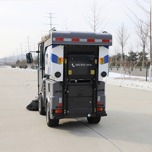 Barredora de calles completamente <span class=keywords><strong>el</strong></span>éctrica, fábrica industrial, barredora de carreteras con dirección de cuatro ruedas, máquina de limpieza, barredora de carreteras de China - Product Image 2