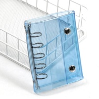Organisateur d'autocollants A6, classeur pour agenda, carnet, scrapbooking, livre de collection d'autocollants, scrapbooking (transparent, 7,7 pouces)