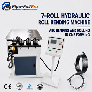 Máquina de Rolado de Tuberías de Servicio Pesado de Siete Rodillos, Máquina de Doblado de Tuberías Hidráulica Automática CNC de 40 mm - Product Image 1