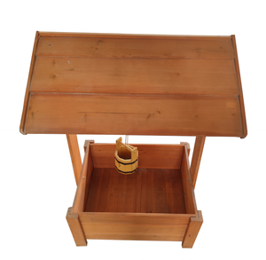 Extérieur Original Bois Couleur Anticorrosion Bois Villa Jardin <span class=keywords><strong>D</strong></span>écoration Creative Ornements Bien <span class=keywords><strong>Pot</strong></span> De Fleurs - Product Image 1