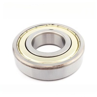 6200 6201 6202 6203 6204 6205 ZZ 2RS Bantalan Bola Alur Dalam Universal Baja Krom Tahan Debu Berpelindung Logam untuk Motor Industri