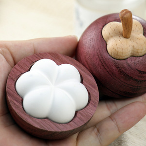 Mangosteen Wood <b>Diffuser</b> Solid Wood <b>Essential</b> <b>Oil</b> Holder Aromatherapy Air Freshener Tabletop Decor Gift - Product Image 1