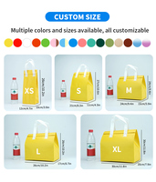 Bolsa Térmica Plegable Reutilizable con Logotipo Personalizado y Asa para Té Boba, Vino, Pasteles, Compras y Transporte
