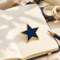 Élégante Épingle de Revers Étoile à Bord Doré pour Récompenses de Performance, Étapes importantes des Employés, Cérémonies Scolaires et Accessoires Cadeaux