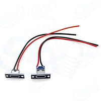 Connecteur de charge rapide USB EZON Type-C femelle avec plaque de fixation pour câble, idéal pour la modification et la réparation de petits appareils DIY, 2P 20V