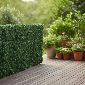 Clôture de jardin artificielle en lierre 59 x 158 po, écran mural vert extérieur, haies artificielles, treillis, portails - Product Image 2