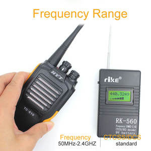 Walkie talkie rk560 portátil, para testador de rádio frequência, 50mhz-2.4ghz - Product Image 4