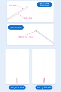 Penggunaan klinik hewan peliharaan kateter urin kucing sekali pakai medis 3fr 1.0*130 4fr 1.3 dengan/tanpa lubang samping Stylet/akhir kateter kucing terbuka - Product Image 5