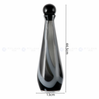 RYLAVA Vases à fleurs décoratifs modernes et élégants pour la maison Vase hydroponique créatif soufflé à la bouche avec artisanat d'art au design floral