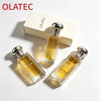 Nuevo Diseño de Botella de Perfume de Vidrio de Estilo Árabe de 30/50/100 ml con Tapa a Prueba de Fugas y Empaque con Logotipo Personalizado