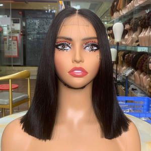 Perruques en cheveux raides durables SDD 2 par 6, style raide soyeux, matière en dentelle respirante et douce pour la peau, 12 pouces - Product Image 5