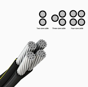 Cavo Aereo a Fascio <span class=keywords><strong>1X16</strong></span>+16mm² Isolato in XLPE 0.6/1kV con Neutro Nudo - Product Image 5
