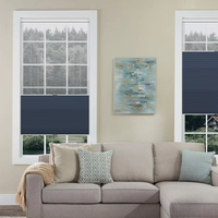 Persianas Celulares Doble Capa con Filtro de Luz, Inalámbricas, Día y Noche, Persianas de Panal Personalizadas para Dormitorio, Oficina, Decoración de Ventanas del Hogar