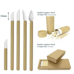 Bamboo Handle Eyelash Cleansing Brush Eco Friendly Mascara Brush for Lash Extension Cleaning - Product Image 3