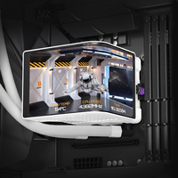Nouveau refroidisseur d'eau pour processeur ICE REALM VISION 360 WH ARGB à écran incurvé, refroidissement liquide profond pour Intel LGA115X 1200 1700 1851AMD Gaming
