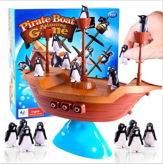 Toy Balance Pinguin Piraten schiff spannende interaktive Kinder Brettspiele