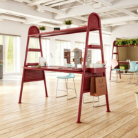 Table haute de bar, bureau debout et table haute de réunion, design moderne – conçue pour les zones de bar en open space – personnalisable pour usage commercial