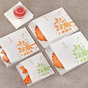 ZJPACK Custom Fast Food Greaseproof Paper <b>Bag</b> Small Paper <b>Bag</b> for Food Packaging to Go - Product Image 3