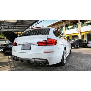 Nuevo Alerón Trasero de Fibra de Carbono Estilo V, Aletas, Spoiler, Difusor para F10 F11 M Tech M5, Negro Carbono - Product Image 3