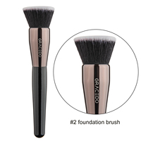 Gracedo – Nouvelle brosse à raser professionnelle en bois, poils synthétiques, 15 pièces, gris, végane, personnalisable, marque privée, vente en gros