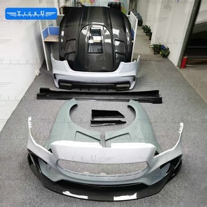 YICKU Nuovo Arrivo per <span class=keywords><strong>Maserati</strong></span> Quattroporte Upgrade Topcar Stile Wide Paraurti Anteriore Parafanghi Minigonne Laterali Kit Carrozzeria in Fibra di Carbonio - Product Image 6