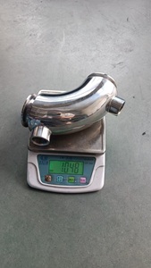 La double couche de type pince sanitaire en acier inoxydable 316L peut faire circuler le chauffage de l'eau chaude 76*2mm coude d'isolation gainé à 90 degrés - Product Image 3