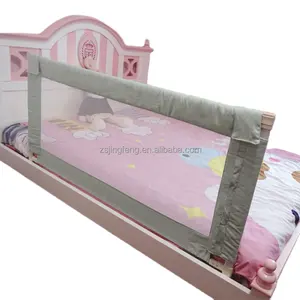 Safety Protection Rail For Baby Guard Rail with Breathable Fabric Double Side Lift and Adjustable Height Bed Rails for Queen Bed