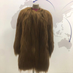 <span class=keywords><strong>Manteau</strong></span> en fourrure de mouton de Mongolie véritable de luxe pour femmes, veste en fourrure courte à poils longs - Product Image 1