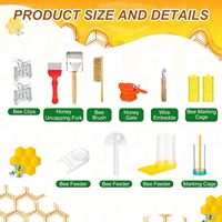 Nouveau Kit de Démarrage Apiculture 28 Pièces Tout-en-un : Ensemble d'Outils pour Ruche, Idéal pour Débutants en Apiculture, Enlève-Poussière, Voile d'Apiculteur, Filtre à Miel Facile à Utiliser
