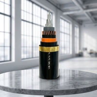 Cable de Alimentación de Alta Tensión de Cobre XLPE Retardante de Llama Clase C Yaogu ZC-YJLW02 64/110kV 127/220kV con Cubierta de Aluminio Corrugado IP68