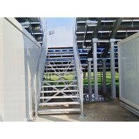 Système de sièges modulaires en métal pour gradins de stade, tribunes temporaires extérieures, installation rapide, charge lourde