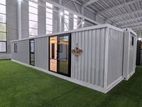 Maisons préfabriquées de 2 chambres à coucher Maison préfabriquée de luxe bon marché Petit conteneur préfabriqué Module mobile extensible Maison d'expédition