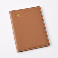 Dompet Sampul Paspor Murah yang Dapat Disesuaikan, Kulit PU Lembut, Penutup Kulit Tipis untuk Paspor, Tempat Paspor Tipis untuk Hadiah Pernikahan
