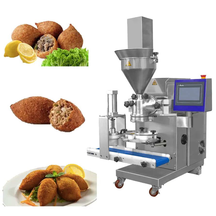 Çok fonksiyonlu otomatik küçük masaüstü yapımcısı Kibbeh/Kebbe/Kubba Encrusting yapma makinesi kubba yapma makinesi