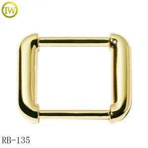 Die Casting Handbags Square Buckle Gold Rings Backpack Slide Hardware Adjustable Webbing Straps For Tote Bags