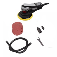 Lijadora Orbital Eléctrica Aleatoria DPTOOL de 350W con Motor sin Escobillas, Sin Polvo, con Control de Velocidad Variable de 7 Niveles