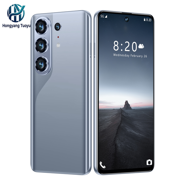 2026 Latest C50 PRO New Original 22G+1TB 5g Smartphone 7.3 Inch Android16 Perforated Screen Full Screen Cell Phone High Quality
