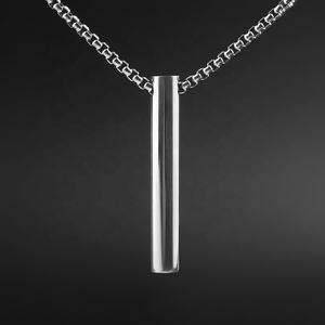 สร้อยคอแฟชั่นสไตล์ทันสมัย สแตนเลสสตีล สำหรับผู้ชาย พร้อมจี้  สำหรับผู้หญิง ราคาขายส่ง เครื่องประดับผู้ชาย - Product Image 4