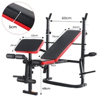 Banc de musculation réglable avec fonction d'isolation pectorale et extension des jambes – Équipement d'entraînement multifonctionnel pour la maison