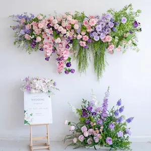 Floral Supplies Wedding Rentals Faux Flower Arrangements Event Design Decoration Item Garden Arch Outdoor Flower Row for Wedding