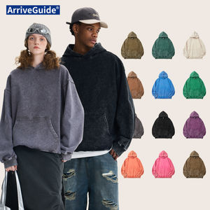 Schwerer 450g/m² 100% Baumwoll-Hoodie für Herren, Rosa Kapuzenpullover mit Übergroßer Tasche, Terry-Print, XL-Größe für die Herbstsaison - Product Image 3