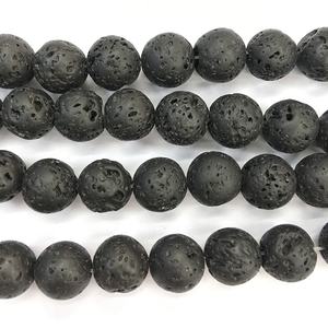 Perline di <span class=keywords><strong>pietra</strong></span> naturale nero <span class=keywords><strong>pietra</strong></span> <span class=keywords><strong>lavica</strong></span> vulcanica per la creazione di gioielli fai da te bracciale accessori di perline - Product Image 4