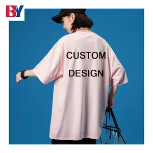 Plus Size Brand Damen bekleidung Herren Schwarz Rundhals ausschnitt Übergroße komprimierte Kurzarm-T-Shirts Anime Custom Logo