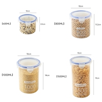 Conteneur de stockage alimentaire hermétique en PP de qualité alimentaire, transparent, pour céréales, épices, grains, pour réfrigérateur, organisateur d'armoire