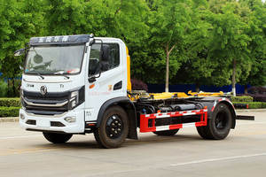Dongfeng รถ4X2ขยะดีเซลขนาดกะทัดรัดอัตราการบีบอัดสูงรถแบบตะขอแขนเกี่ยวสำหรับการขนส่งของเสีย - Product Image 4